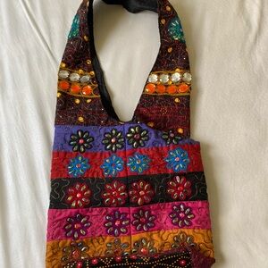 Multi-patterned Boho Shoulder Bag